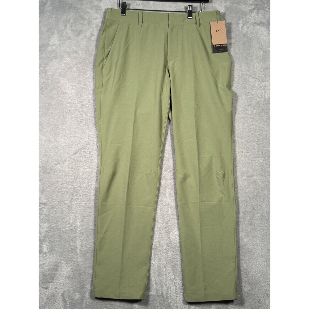Nike Golf Pants Mens 32x32 Green Chino Performance Golf Tour Repel Flex Slim Fit